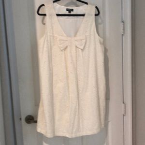 Creamy White Eyelet Dress